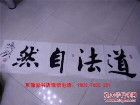李文斌书法 中国著名书法名家精品宣纸真迹作品一幅 带印章 35 137