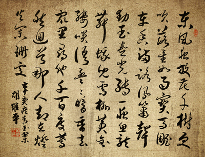 云南书法家胡维平草书创作辛弃疾《青玉案元夕》-大视野-新闻